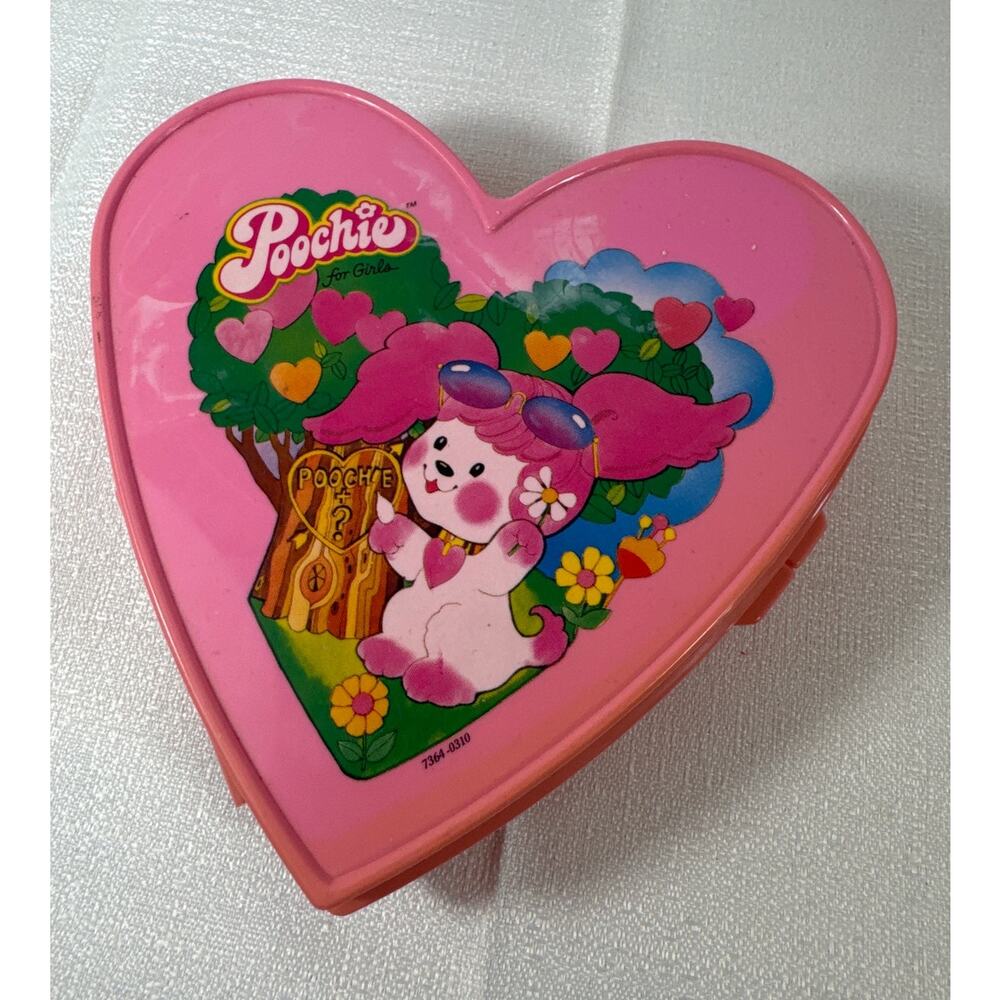 Poochie for girls heart shaped 6" box vintage 1982